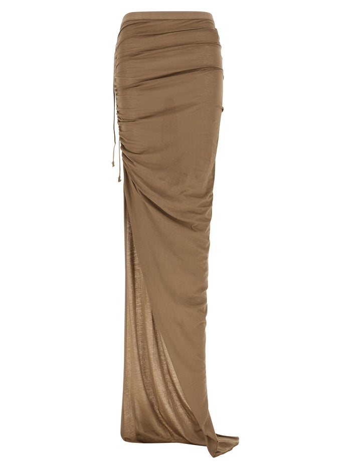 Soft Edfu skirt Beige Cotton