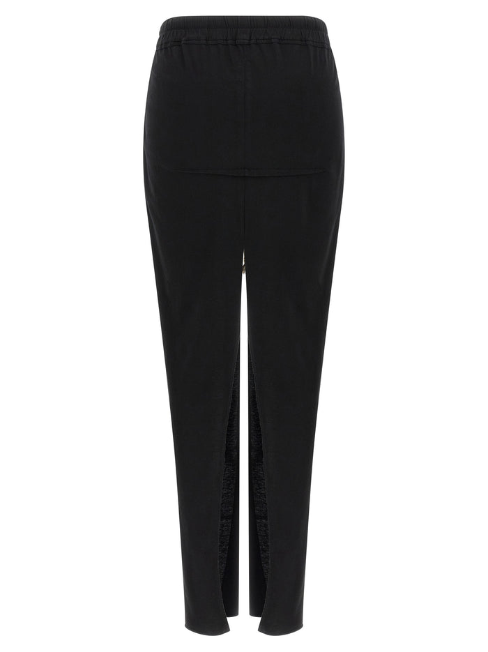 Pull On Sliced Pillar skirt Black Cotton