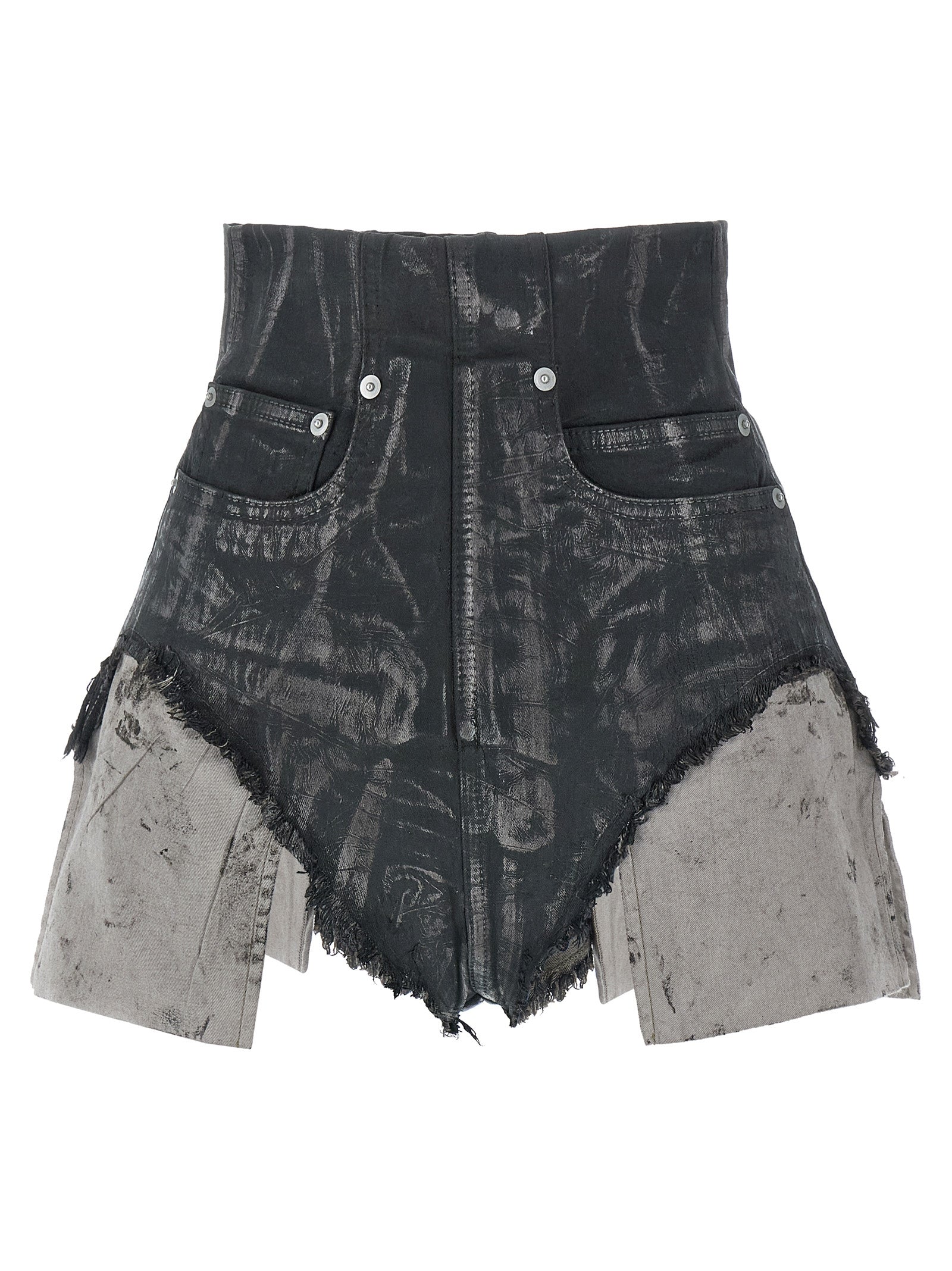 Dirt Cutoffs shorts Brown Cotton Elastane Ru Bermuda