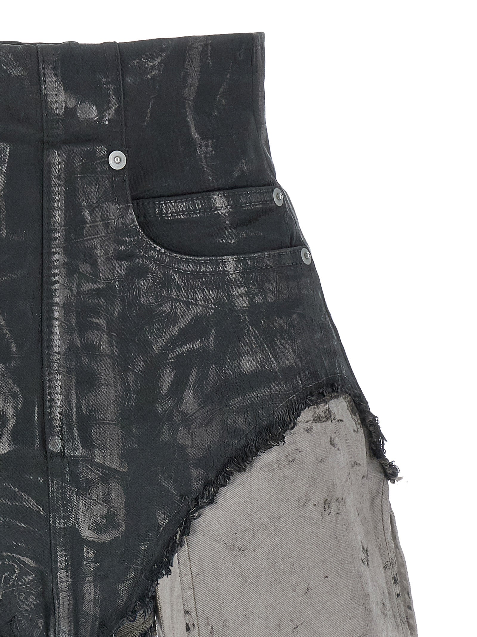 Dirt Cutoffs shorts Brown Cotton Elastane Ru Bermuda