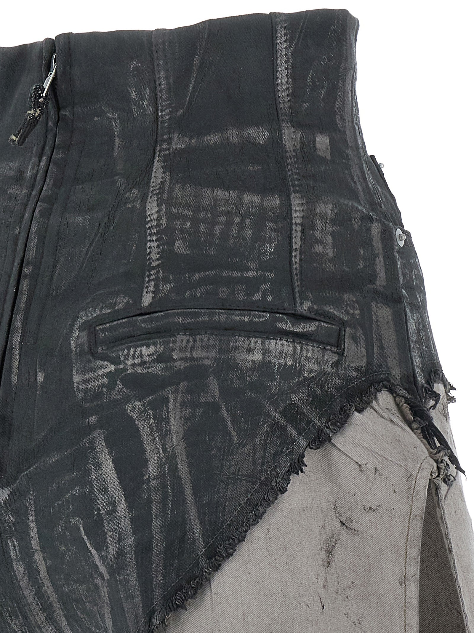 Dirt Cutoffs shorts Brown Cotton Elastane Ru Bermuda