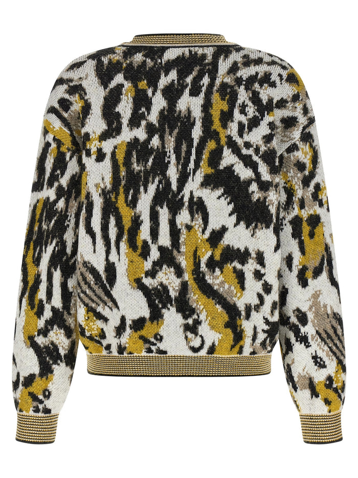 Animalier motif sweater Multicolor Sweater, Cardigans