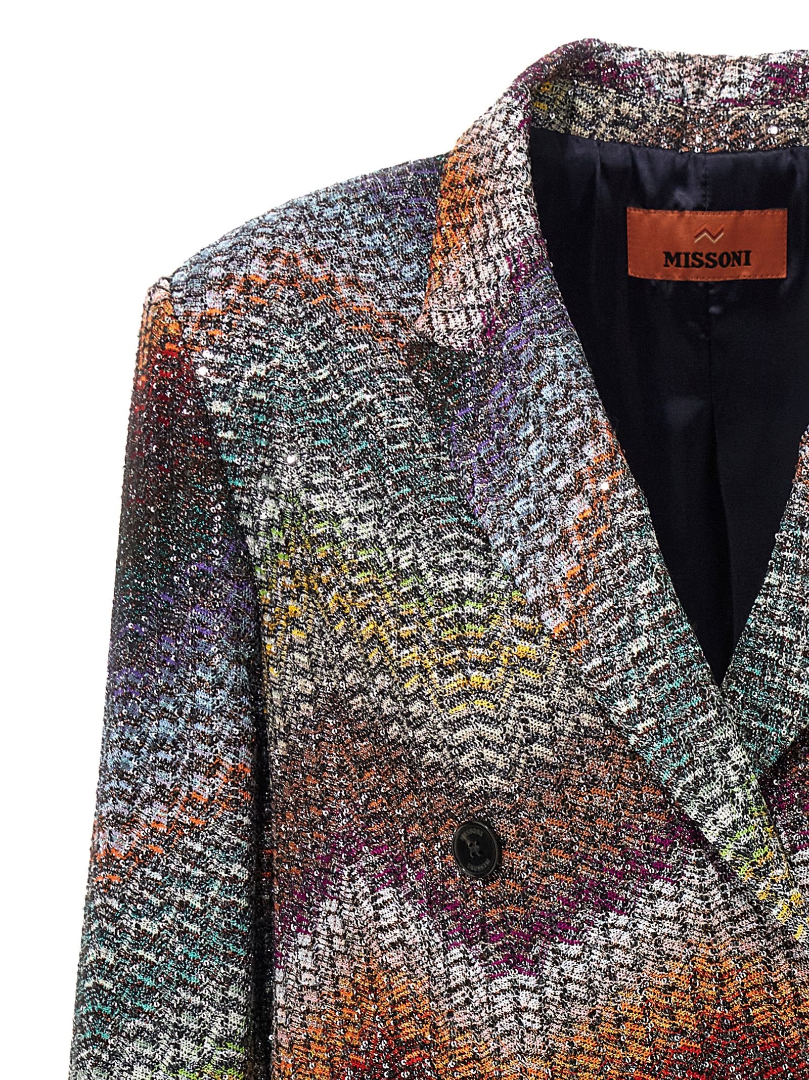 Lamé And Sequin Viscose Blazer Metal Polyamide Blazer, Suits