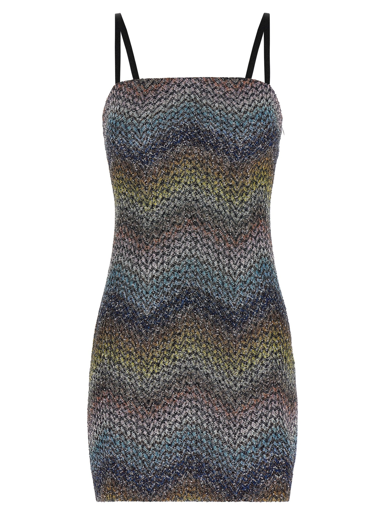Lamé viscose dress Multicolor
