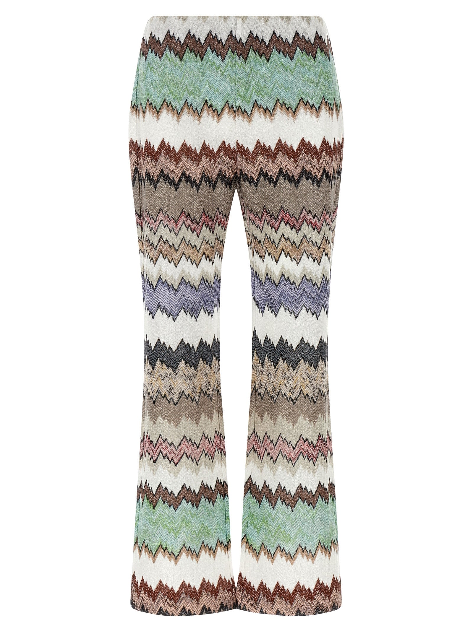Lamé snake viscose pants Multicolor