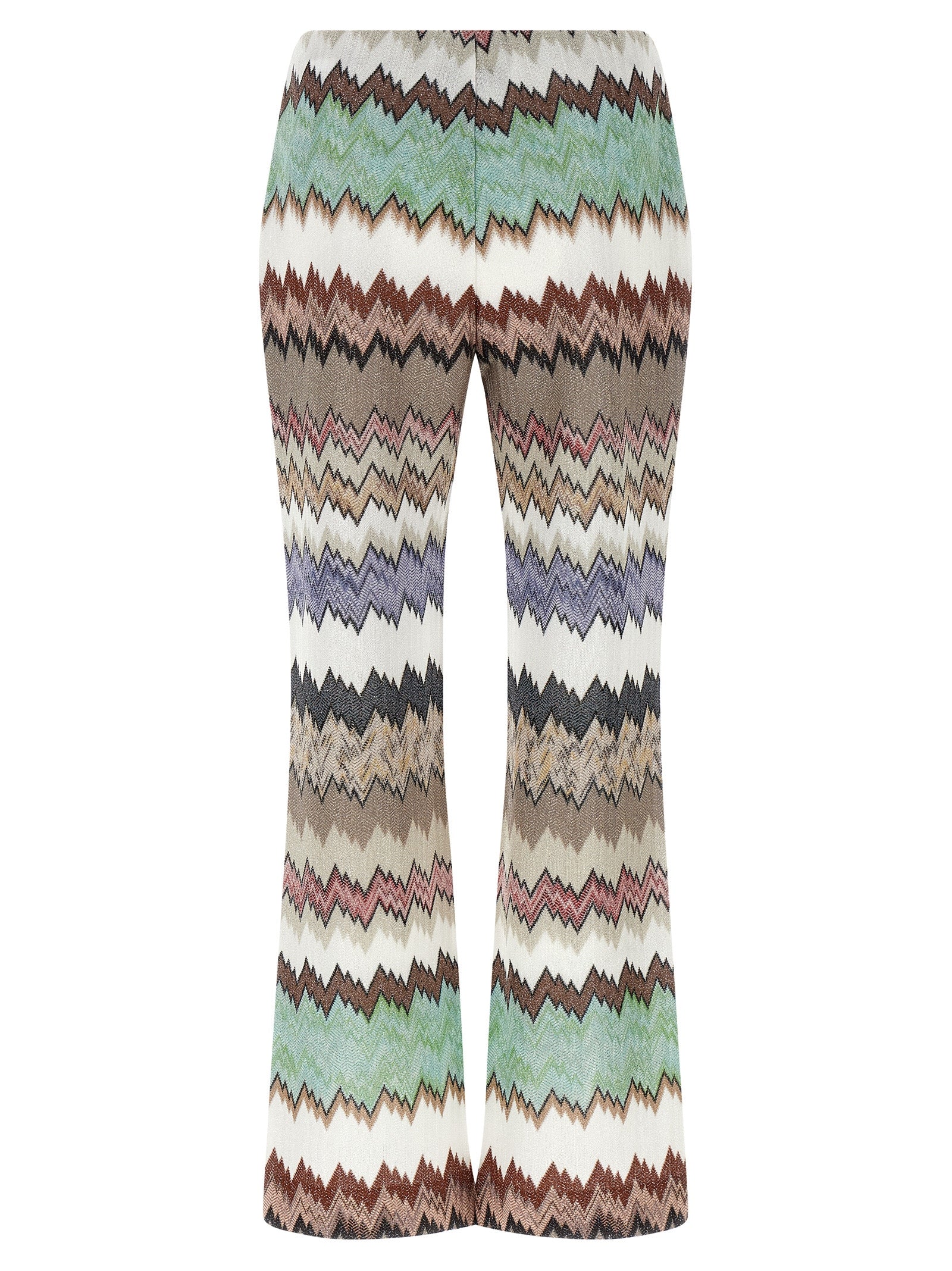 Lamé snake viscose pants Multicolor