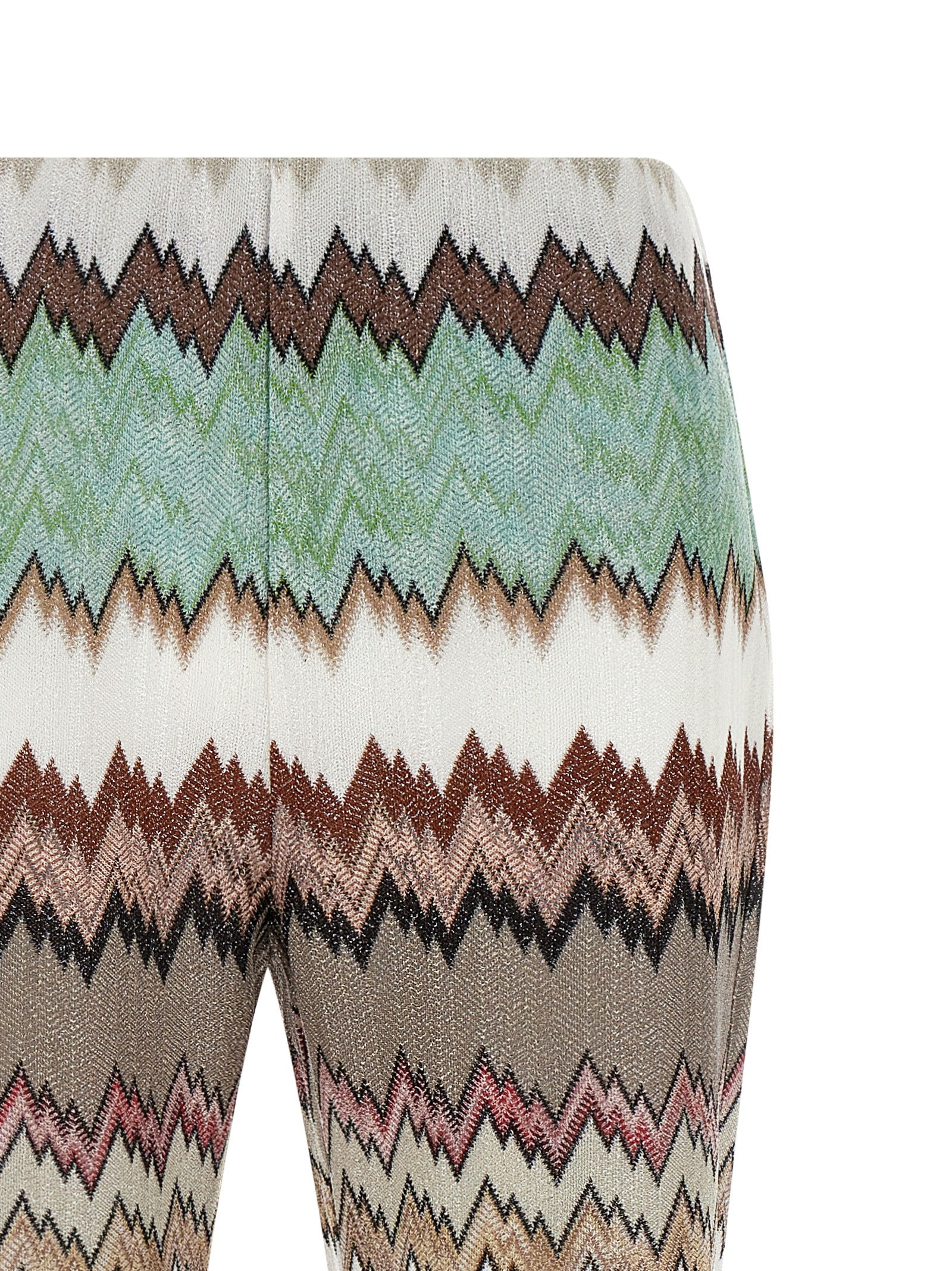 Lamé snake viscose pants Multicolor