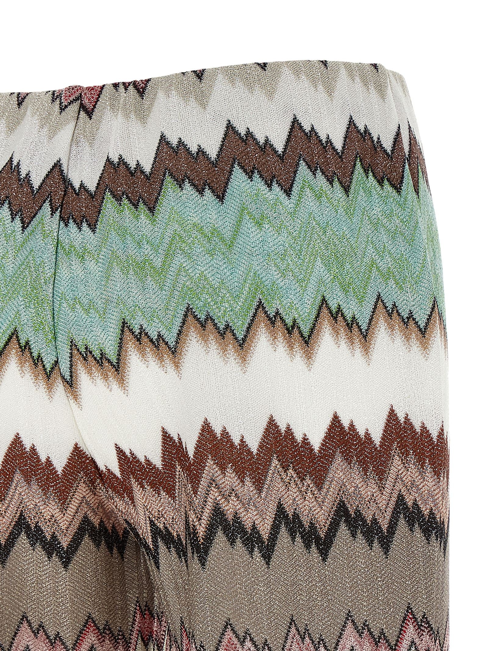 Lamé snake viscose pants Multicolor