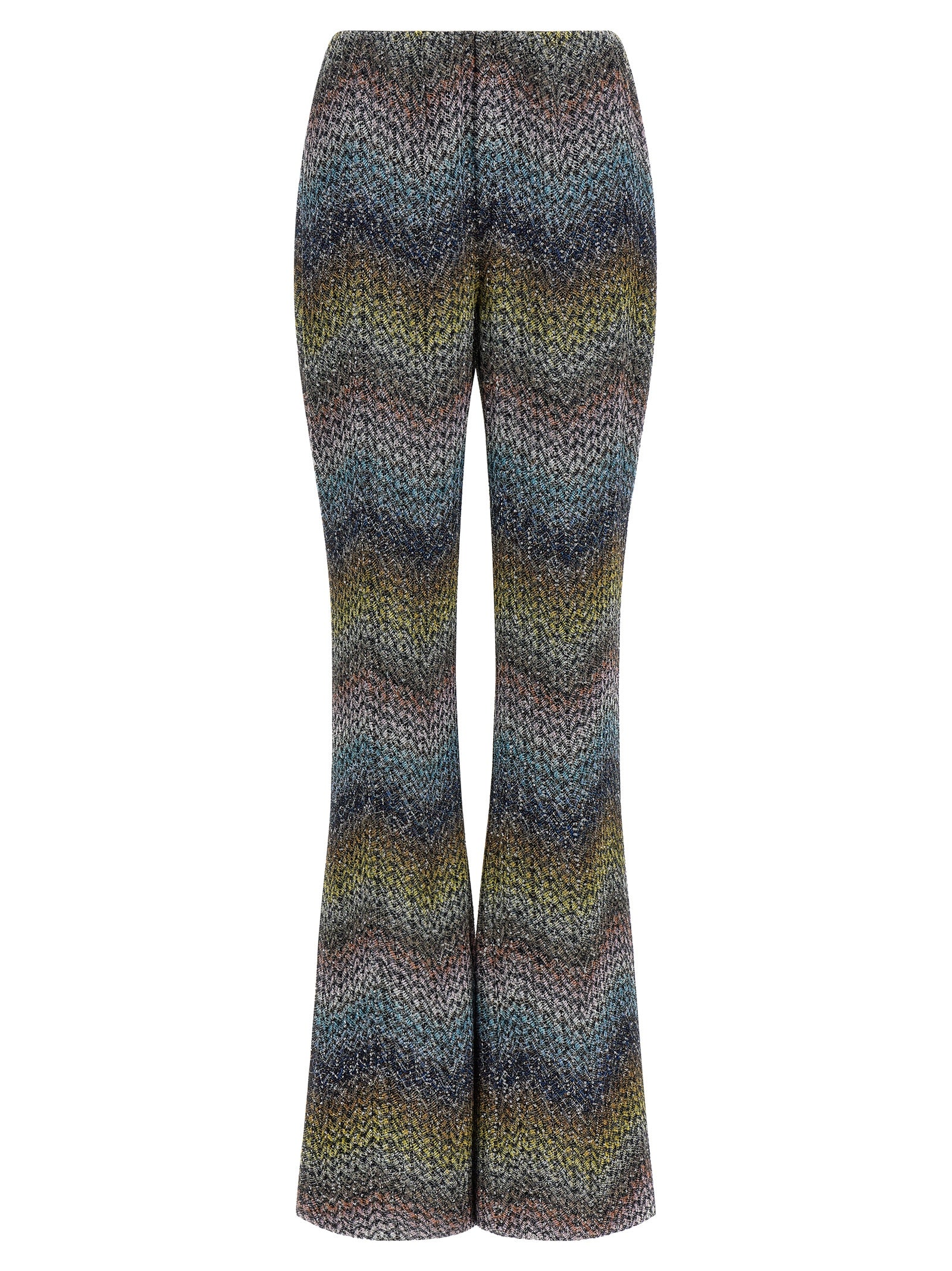 Lamé viscose pants Multicolor
