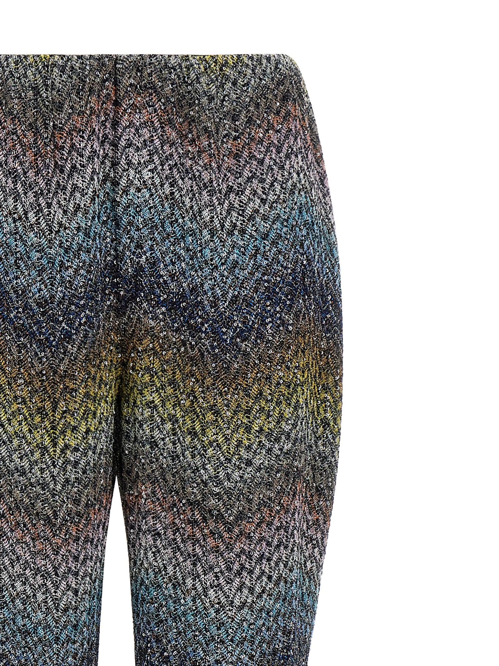 Lamé viscose pants Multicolor