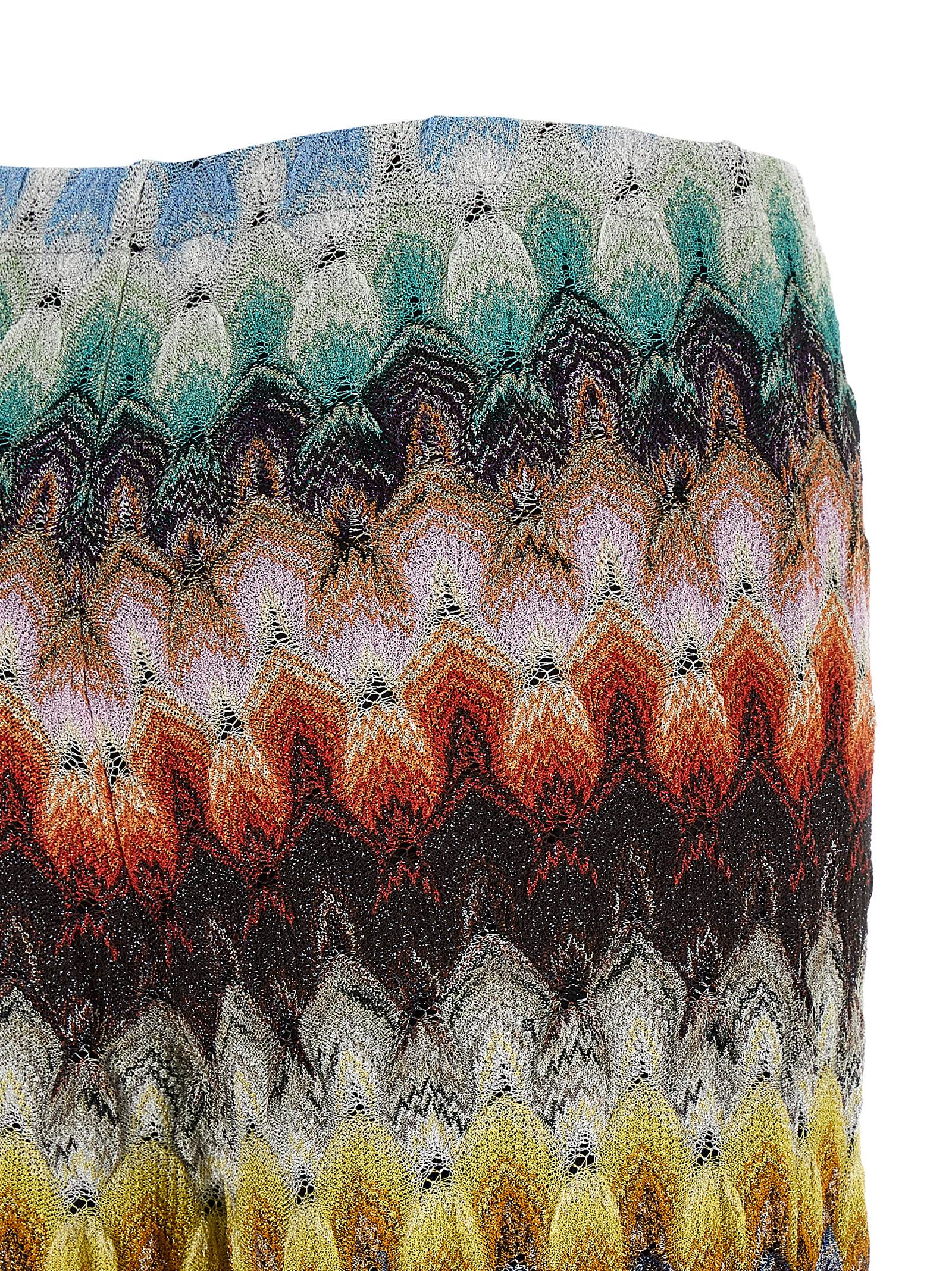 Lamé viscose pants Multicolor