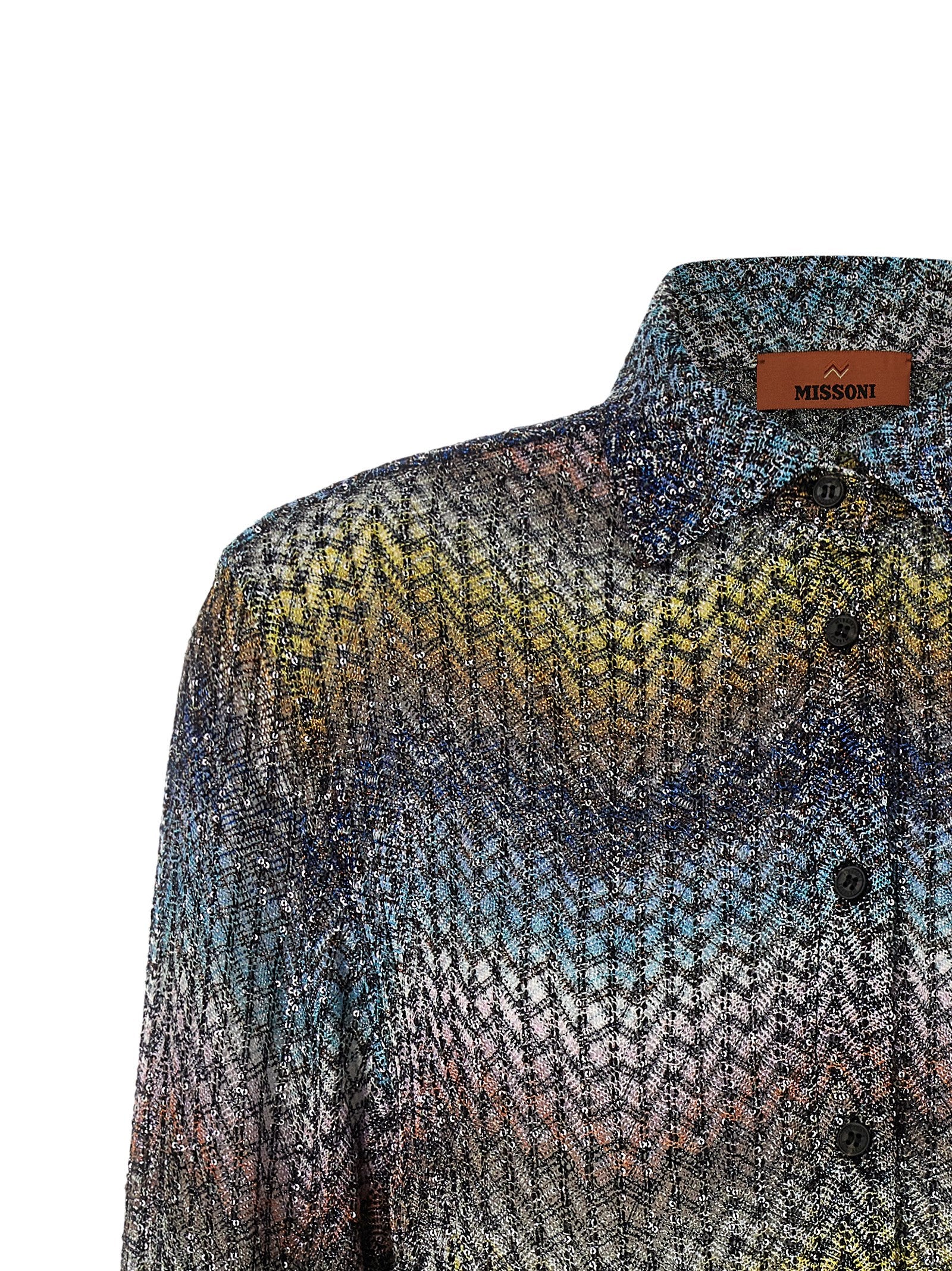 Lamé Viscose Shirt Multicolor Shirt, Blouse