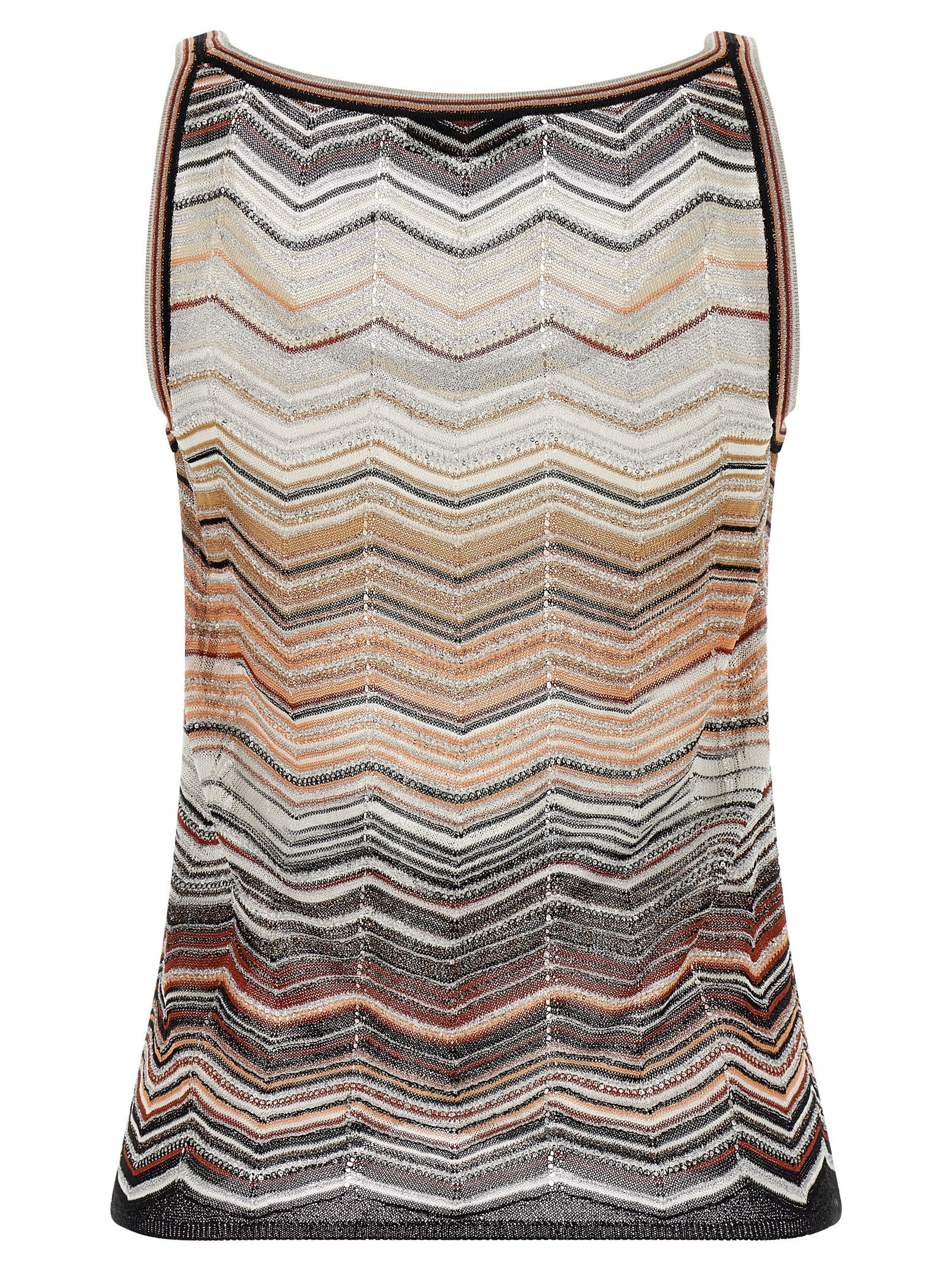 Tank top chevron lamé Multicolor Viscose Me Polyamide Tops