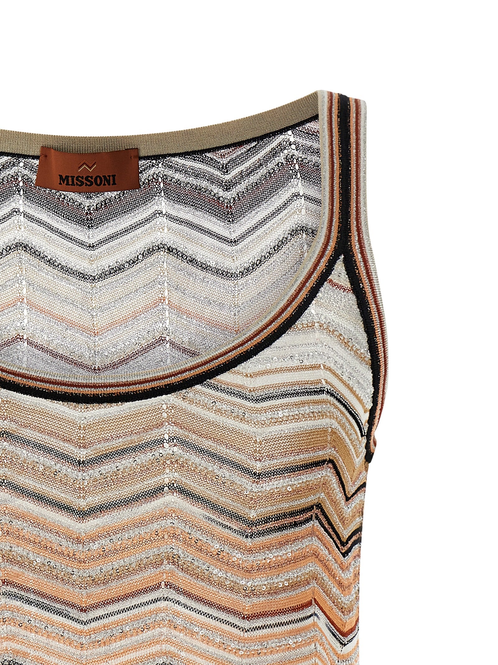 Tank top chevron lamé Multicolor Viscose Me Polyamide Tops
