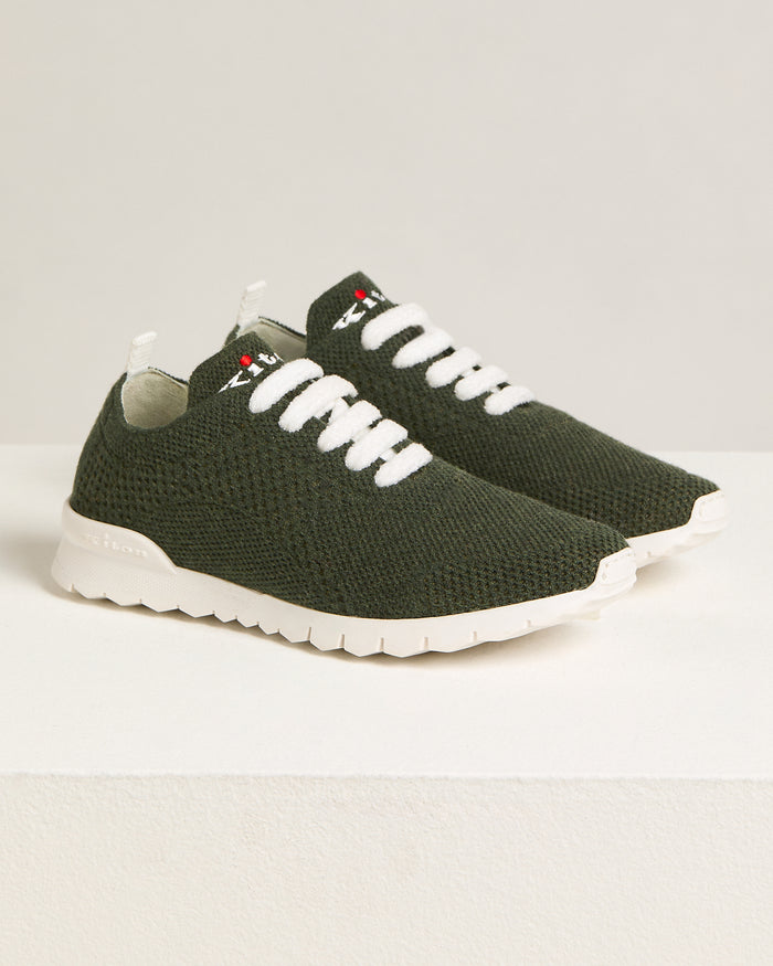 FITS - SNEAKERS CASHMERE Pine Green Lining Calfskin Shoe