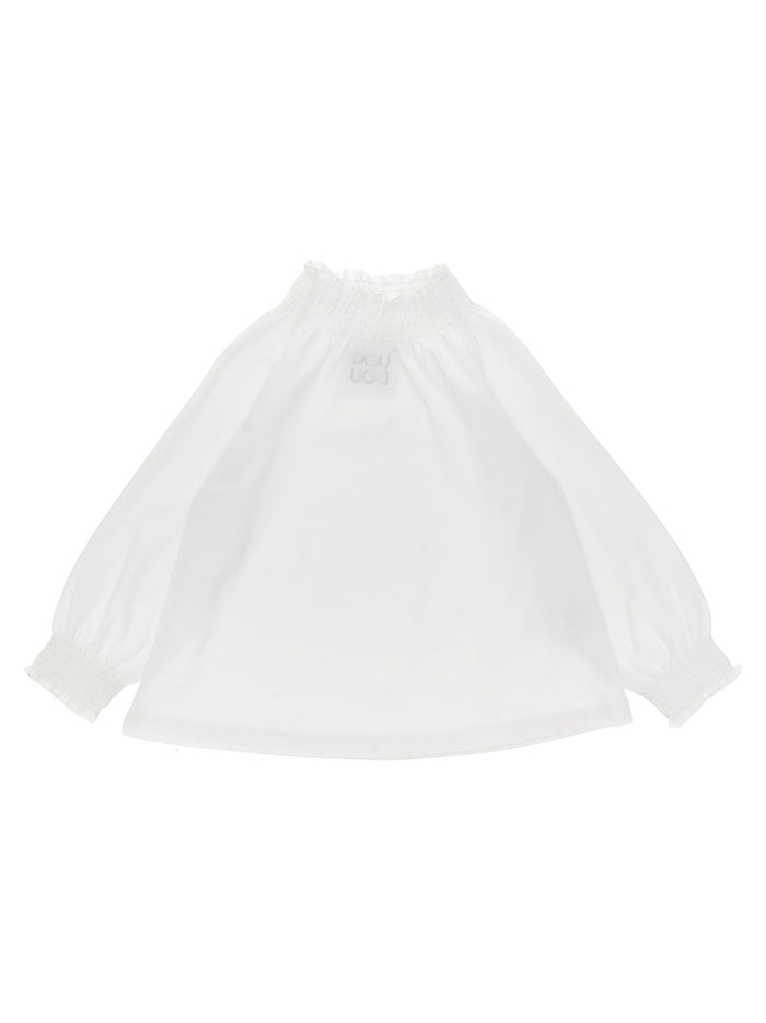 Smock stitch t-shirt White Cotton