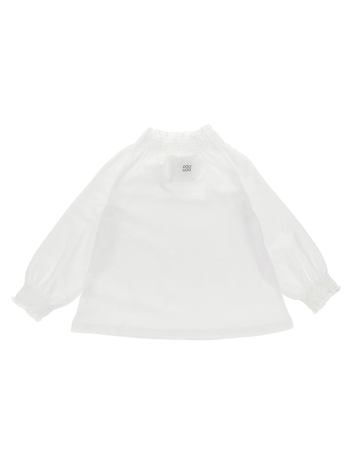 Smock stitch t-shirt White Cotton
