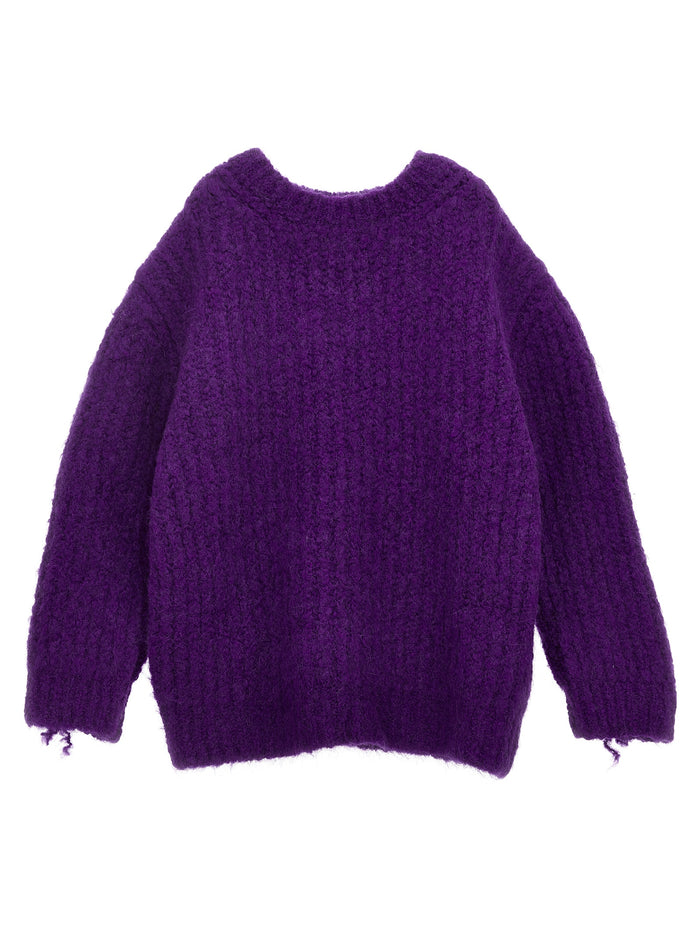 Fringed sweater Purple Ac Wo Pa Wp Ea Sweater, Cardigans
