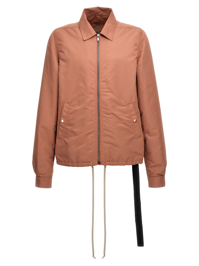 Zipfront jacket Pink Nylon Down Jacket, Parka, Casual