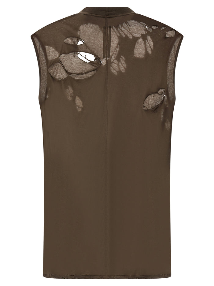 Tarp T top Gray Cotton Tops