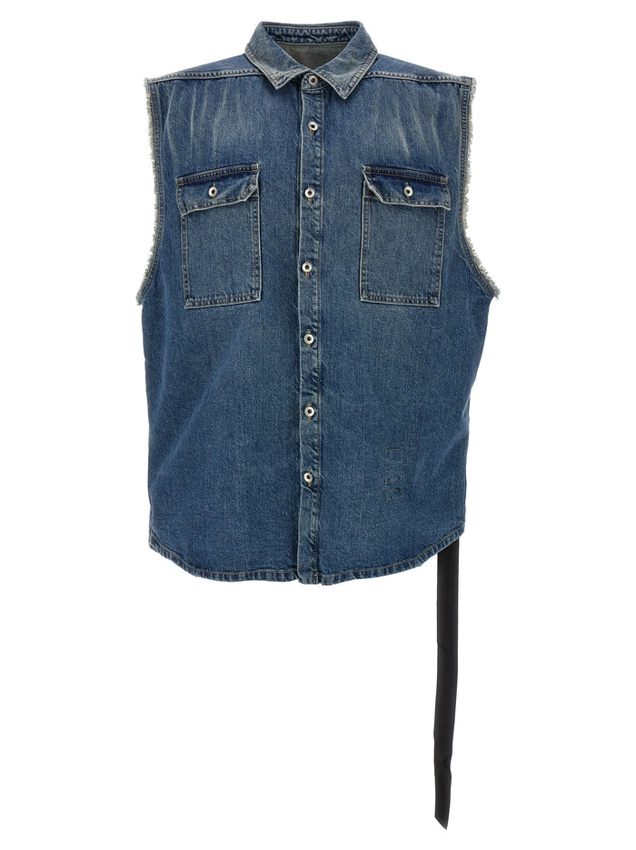 SL Tommy Jumbo shirt Blue Cotton Shirt, Blouse