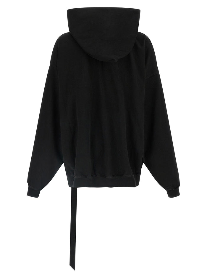 Mountain Hun Hoodie Black Cotton Sweatshirt