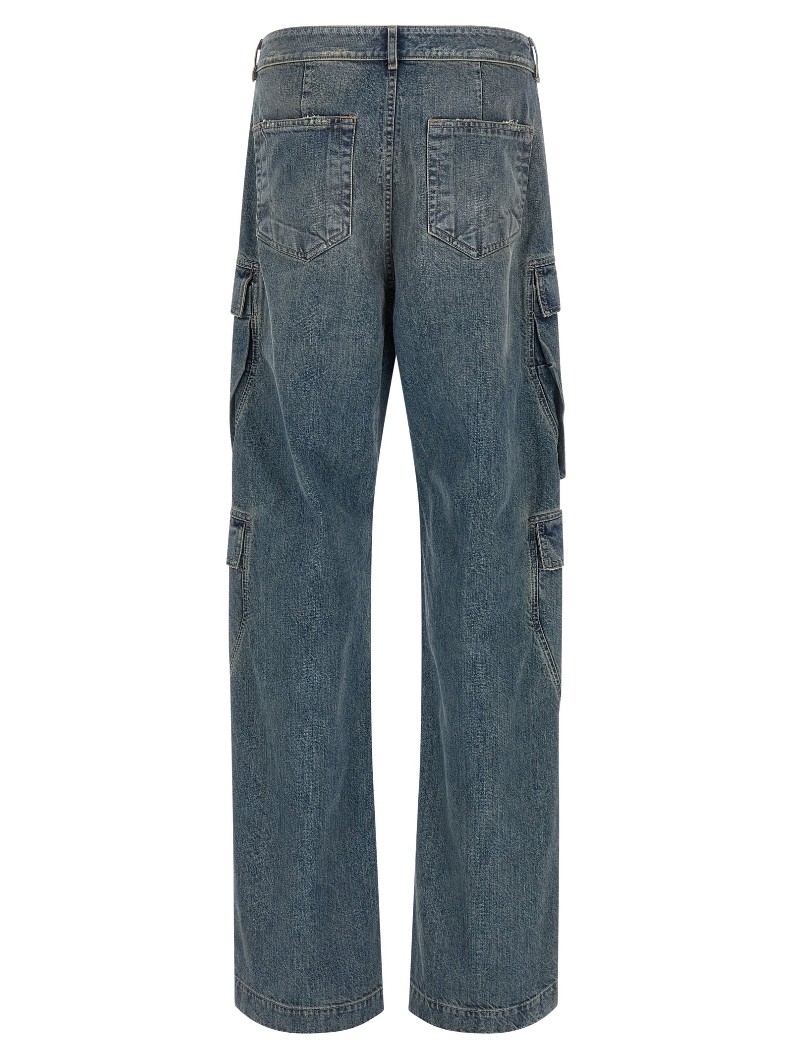 Double Cargo jeans Blue Cotton