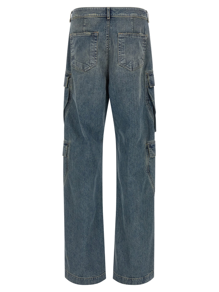 Double Cargo jeans Blue Cotton