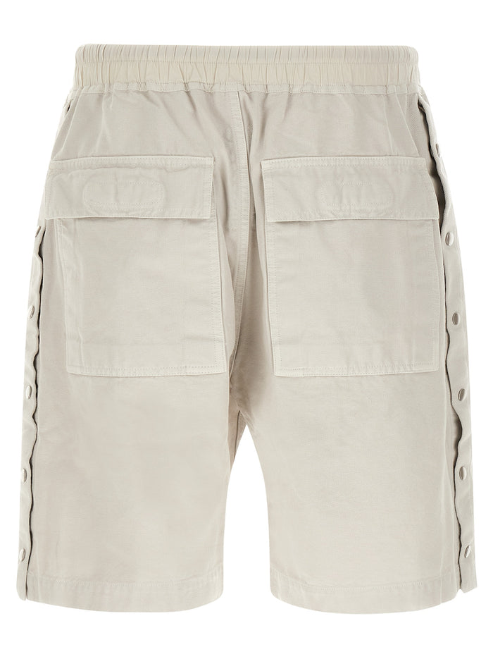 Wide Pusher Short bermuda Beige Cotton Bermuda