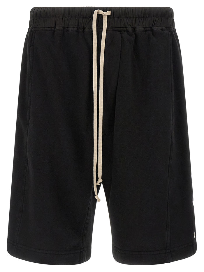 Wide Pusher Short bermuda Black Cotton Bermuda