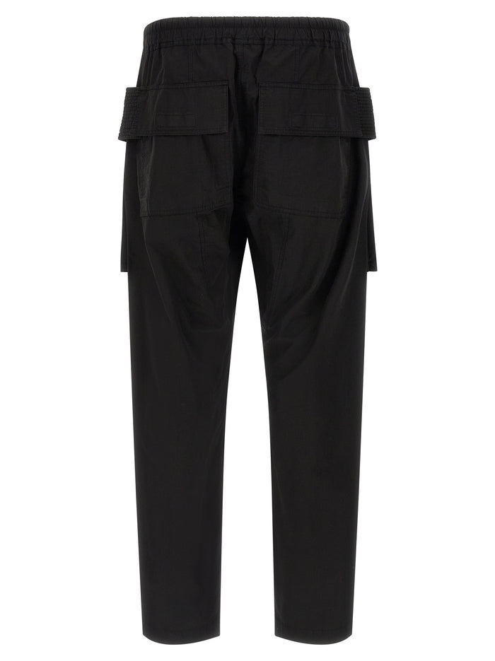 Creatch Cargo Drawstring pants Black Cotton