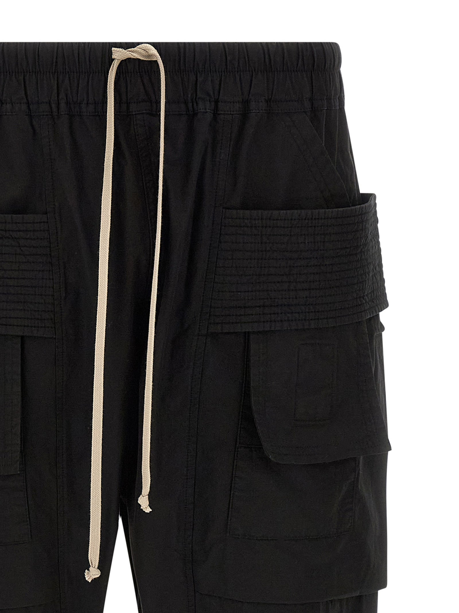 Creatch Cargo Drawstring pants Black Cotton