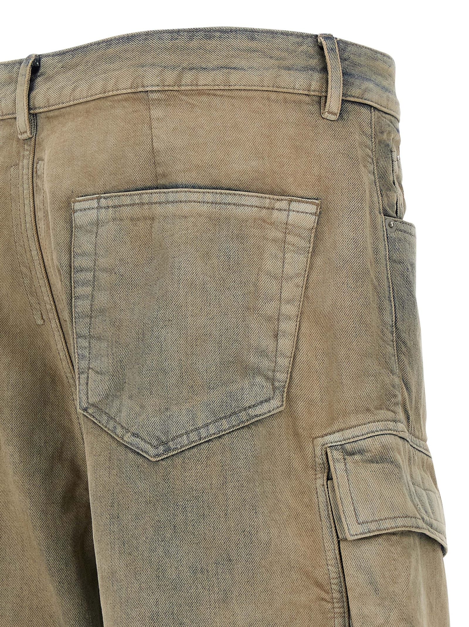 Double Cargo jeans Beige Cotton