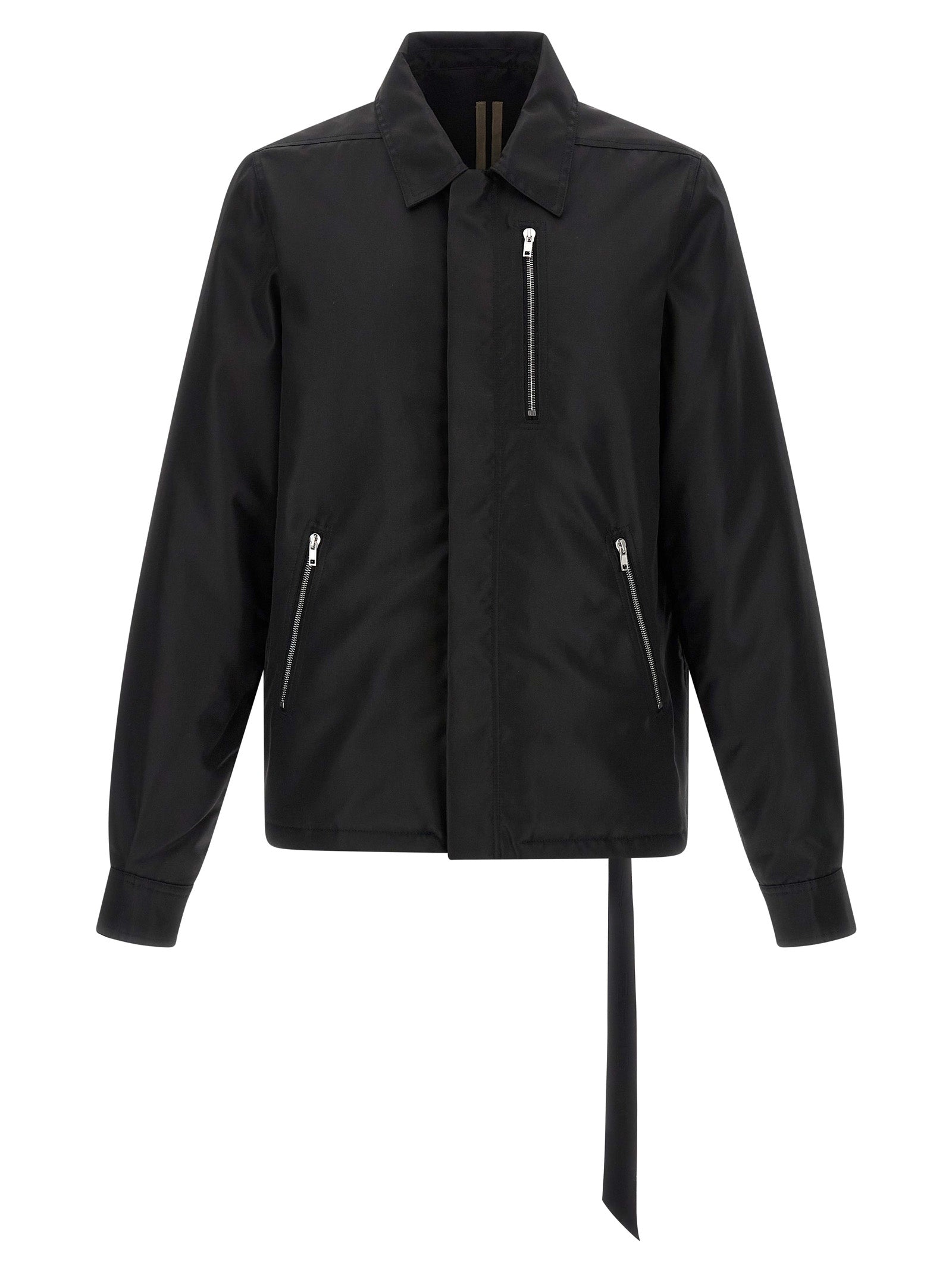 Concealed Zipfront jacket Black Nylon Down Jacket, Parka, Casual