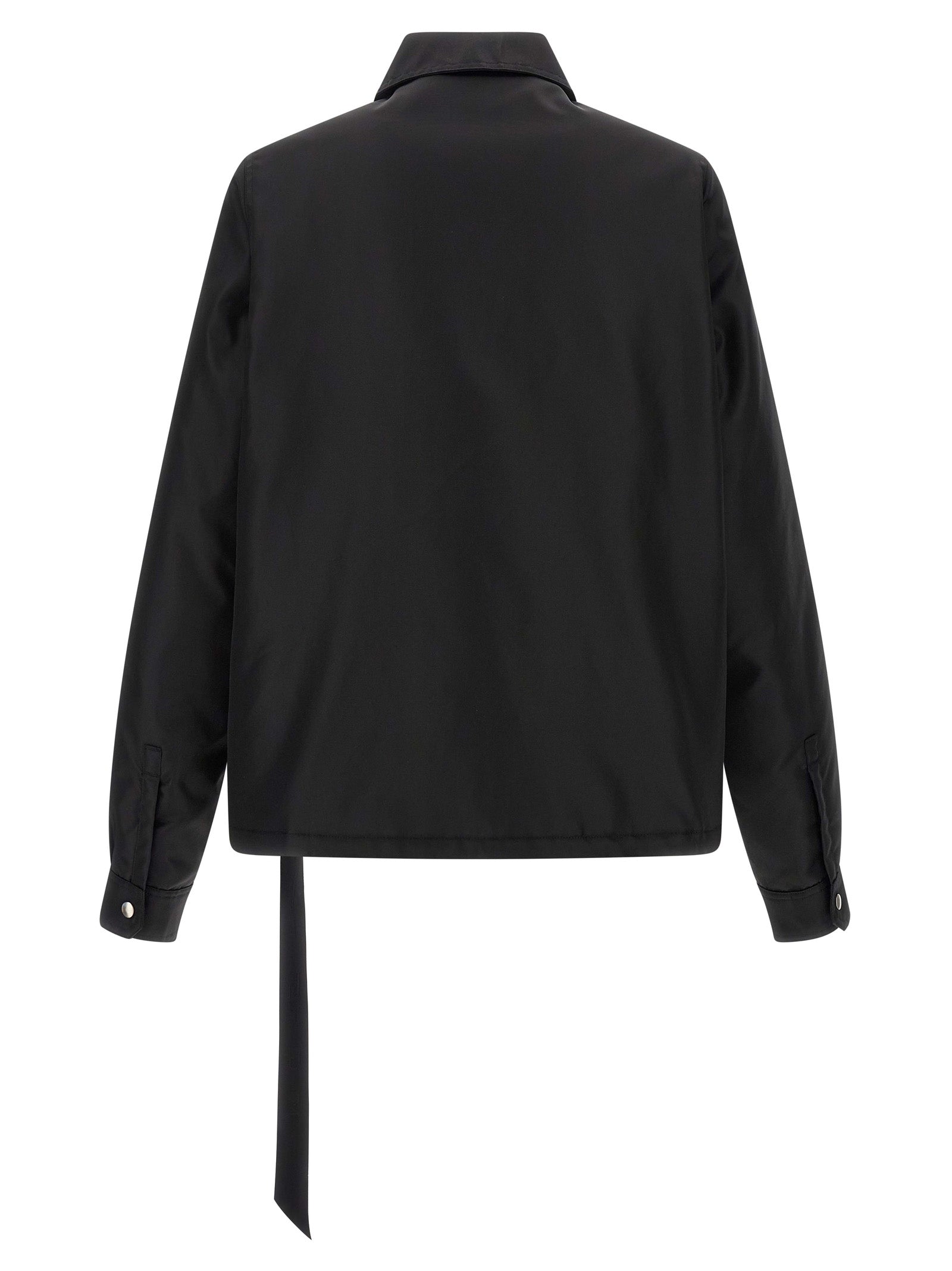Concealed Zipfront jacket Black Nylon Down Jacket, Parka, Casual