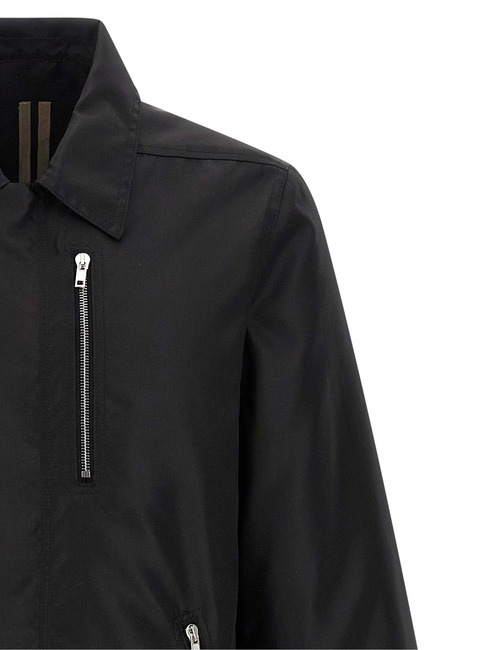 Concealed Zipfront jacket Black Nylon Down Jacket, Parka, Casual