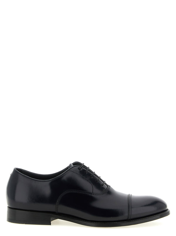 Doucal's Nappa Calfskin Oxford — Black