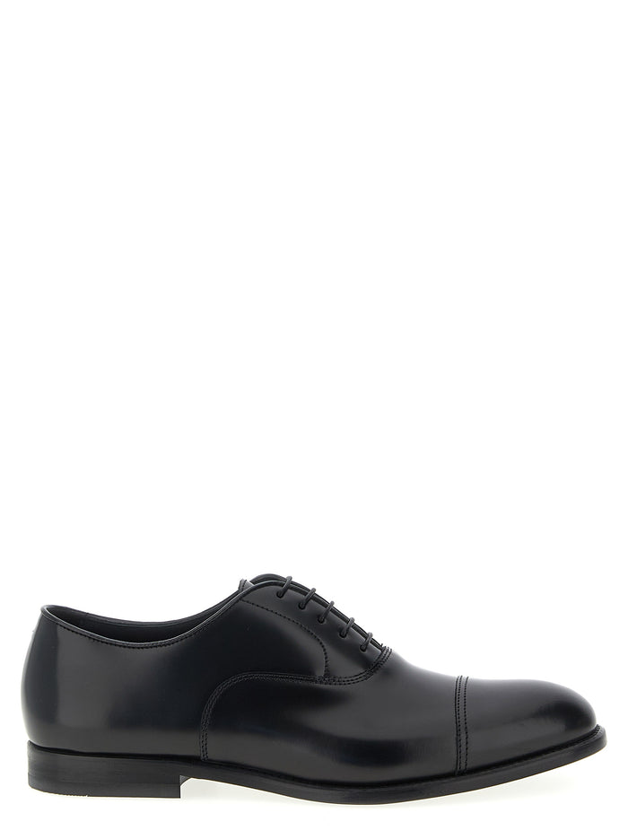 5 Fori lace up shoes Black Calfskin Leather (bos Taurus)