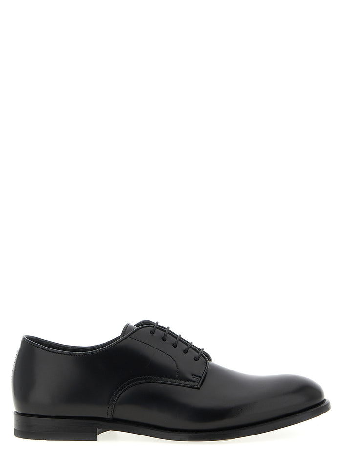 5 Fori lace up shoes Black Calfskin Leather (bos Taurus)
