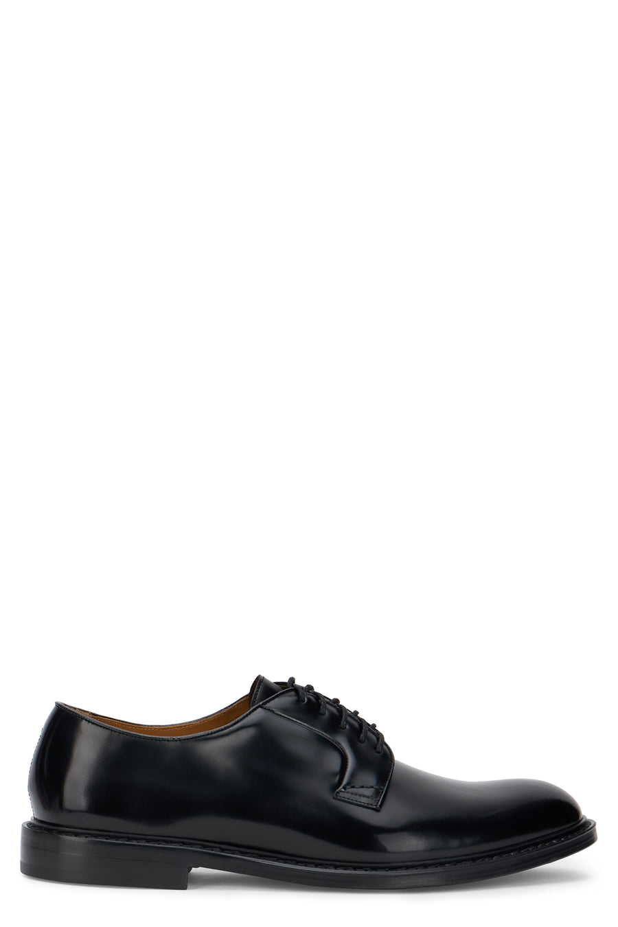 Polished Leather Loafers Black Calfskin
