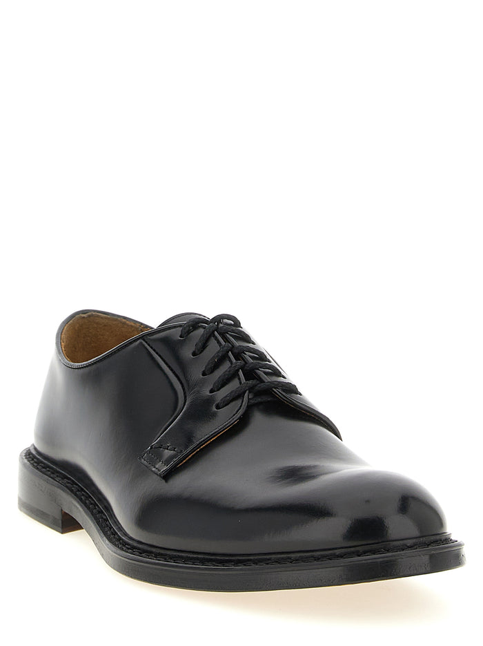 5 Fori lace up shoes Black Calfskin Leather (bos Taurus)