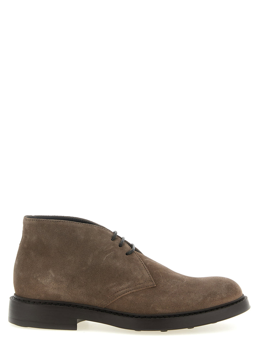 Doucal's Suede Chukka Boot — Taupe