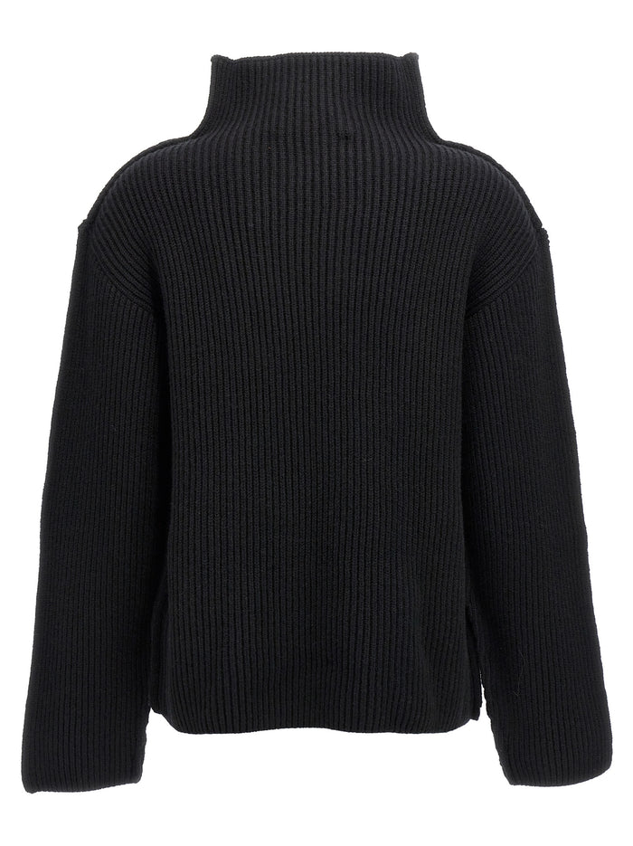 Ribbed sweater Black Wool Sweater, Cardigans