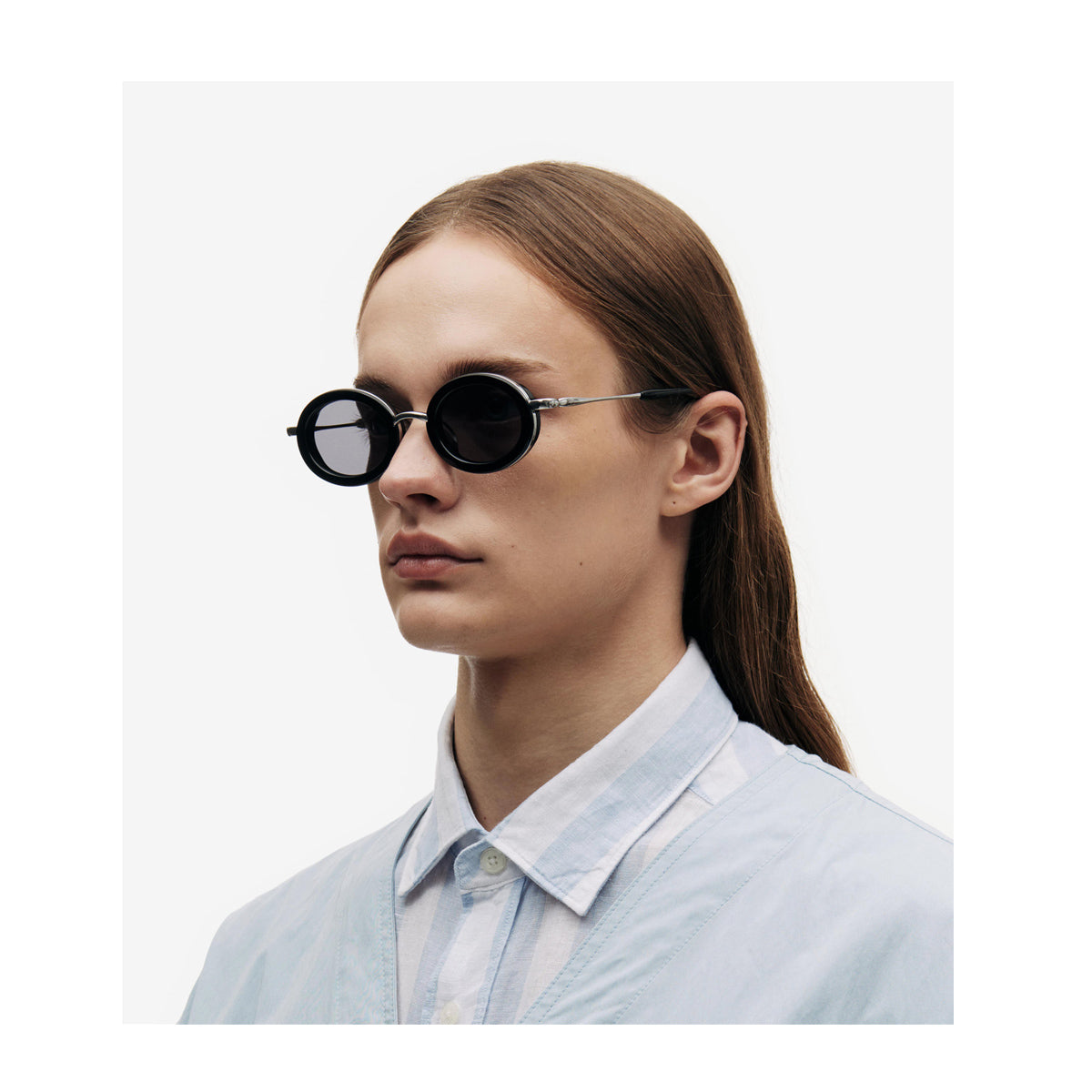 Projekt Produkt P12 HMCC5 C1WG Black White Gold Nero Acetate/metal Occhiali Da Sole