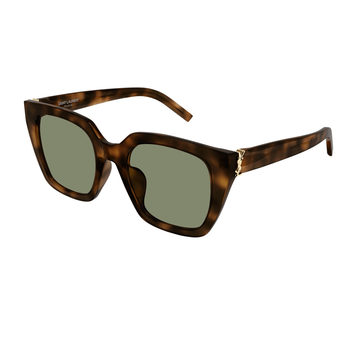 Saint Laurent SL M143 Linea Monogram 003 Havana Green Marrone Acetate Occhiali Da Sole