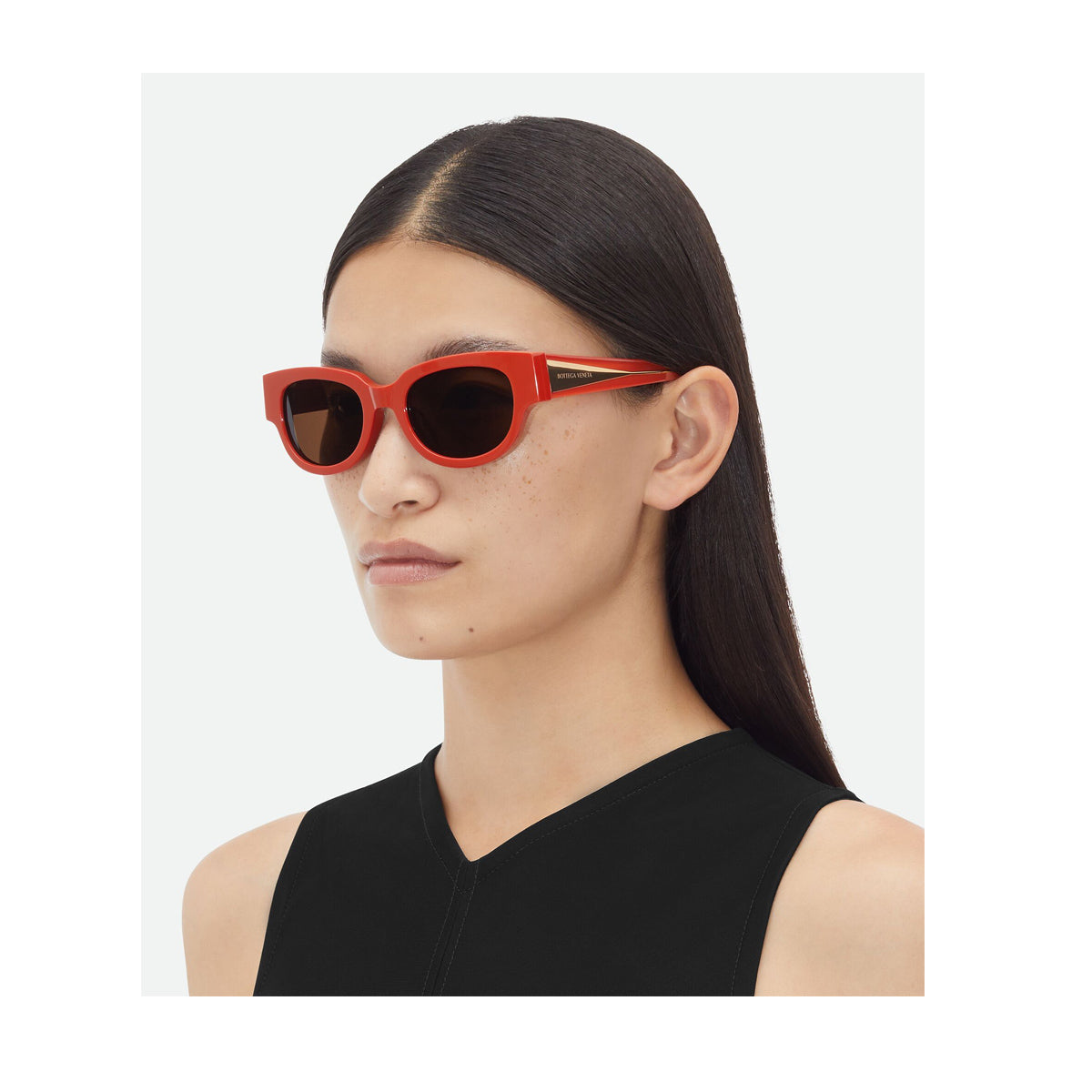 BV1278SA Tri-Fold-LINE NEW CLASSIC 004 Rosso Recycled Acetate Occhiali Sole