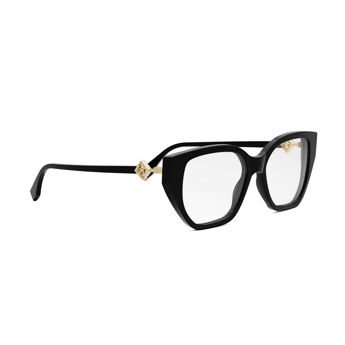 Fendi FE50100I FF DIAMONDS 001 Nero Acetate Occhiali Da Vista
