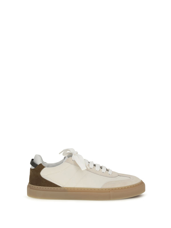 Brunello Cucinelli Upper: 100% calf leather sneaker in beige