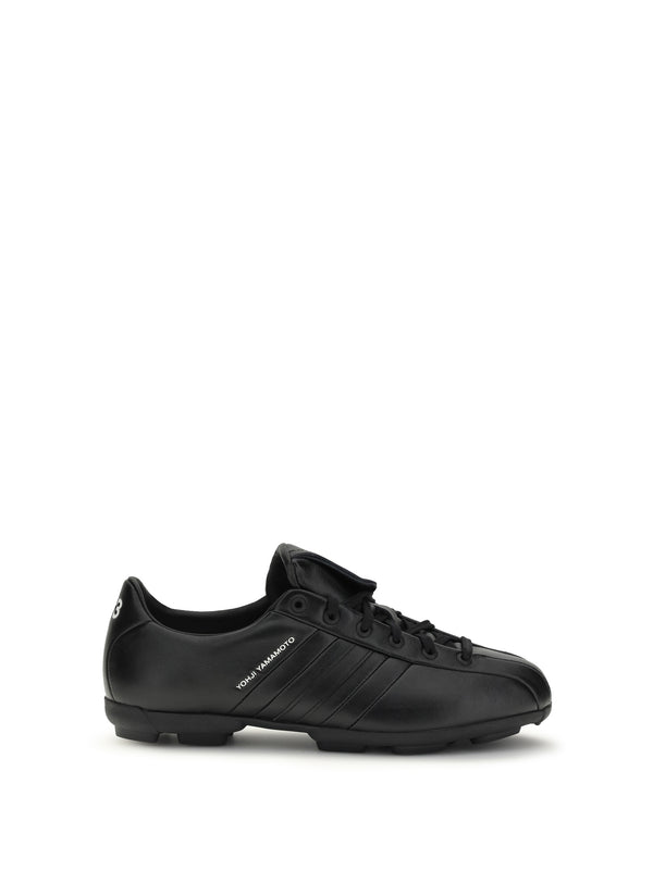 Y-3 Upper: 100% calf leather; Sole: 100% rubber sneakers in black