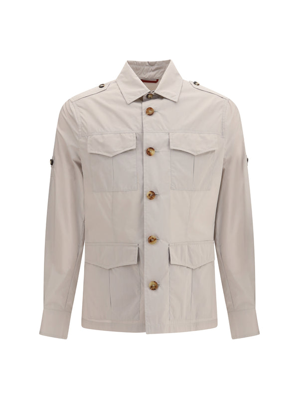 Brunello Cucinelli 64% Cotton jacket in beige